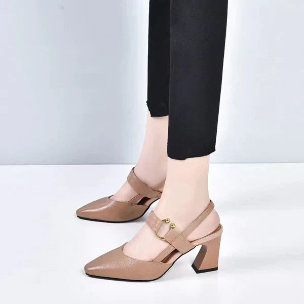 Onoria – Sandalias Ortopédicas con Tacón para Mujer Marrón