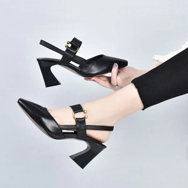 Onoria – Sandalias Ortopédicas con Tacón para Mujer Nero