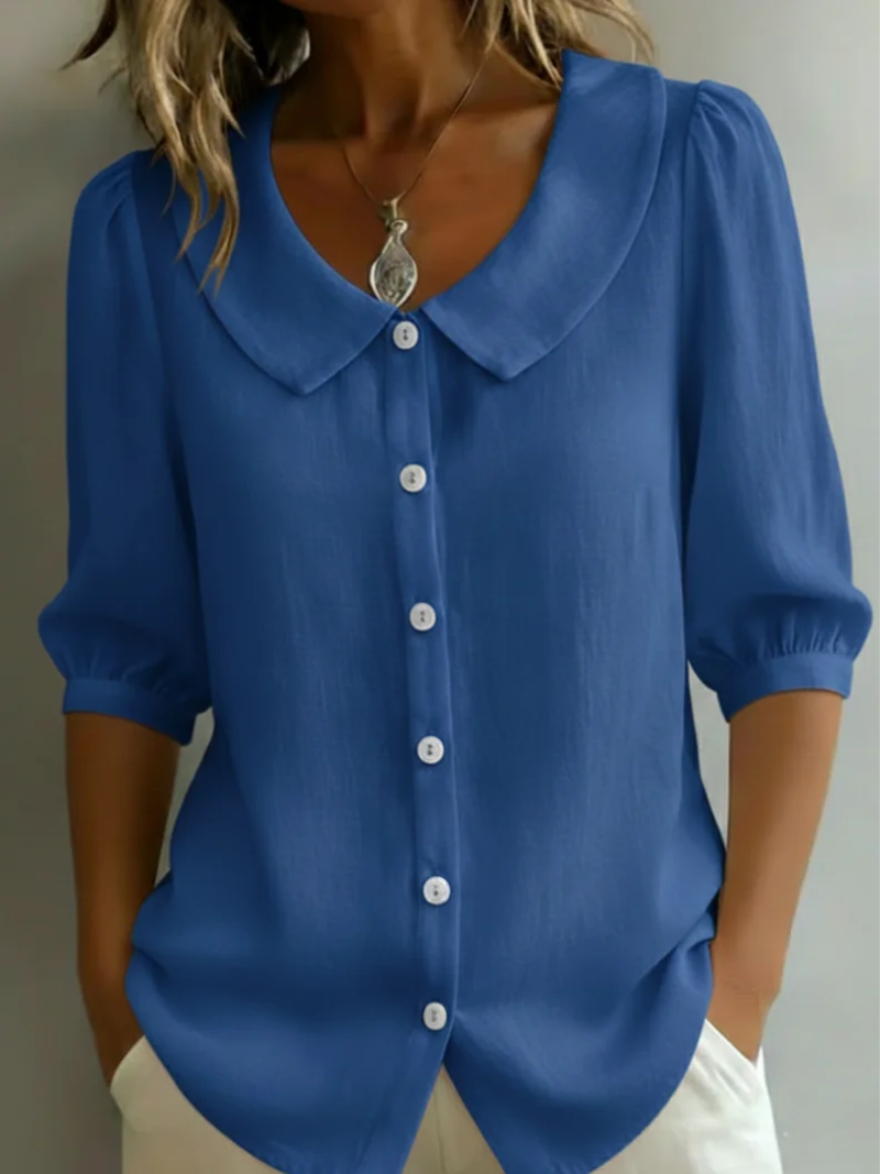 Fabiana – Blusa Con Abbottonatura Frontale E Design Moderno