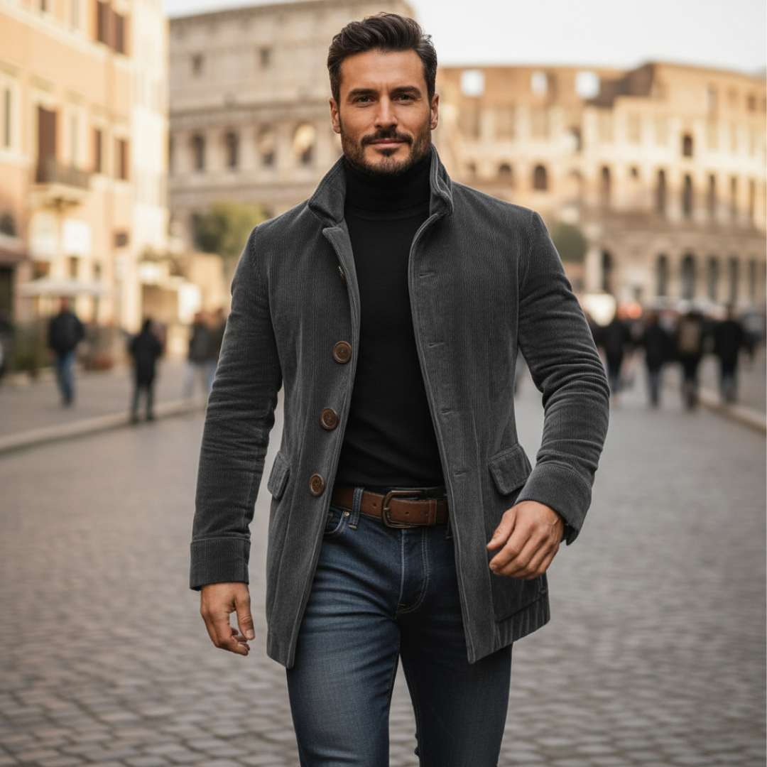 Remigio - Giacca Uomo Elegante Stile Retrò Moderno