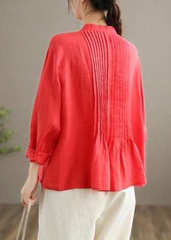 Teodora - Tunica Camicia Donna Bianca Ramie Naturale Moderna