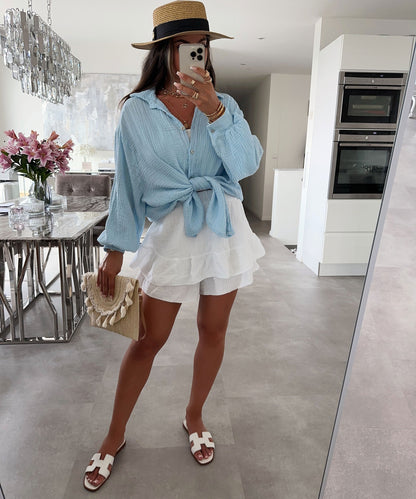 Rita – Blusa Taglio Vivo Oversize Per Un Look Casual Chic