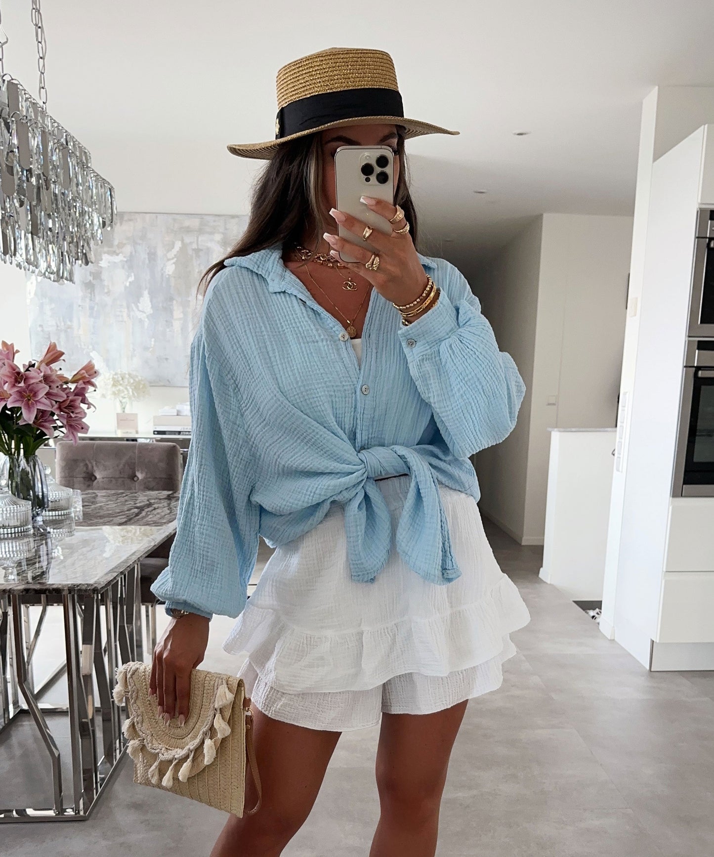 Rita – Blusa Taglio Vivo Oversize Per Un Look Casual Chic
