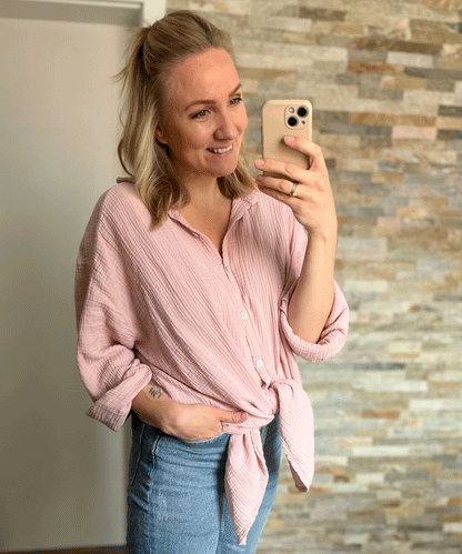 Rebecca – Blusa Oversize A Maniche Corte Dalla Vestibilità Moderna