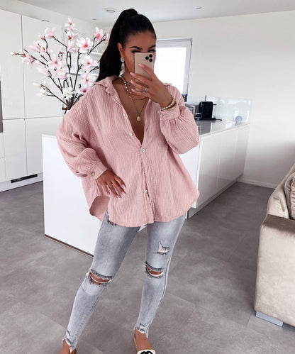 Rebecca – Blusa Oversize A Maniche Corte Dalla Vestibilità Moderna