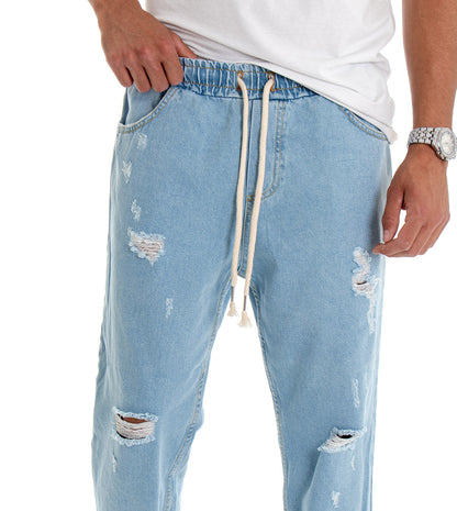 Tommaso – Pantaloni Loose Fit Con Dettagli Usurati Dal Taglio Moderno