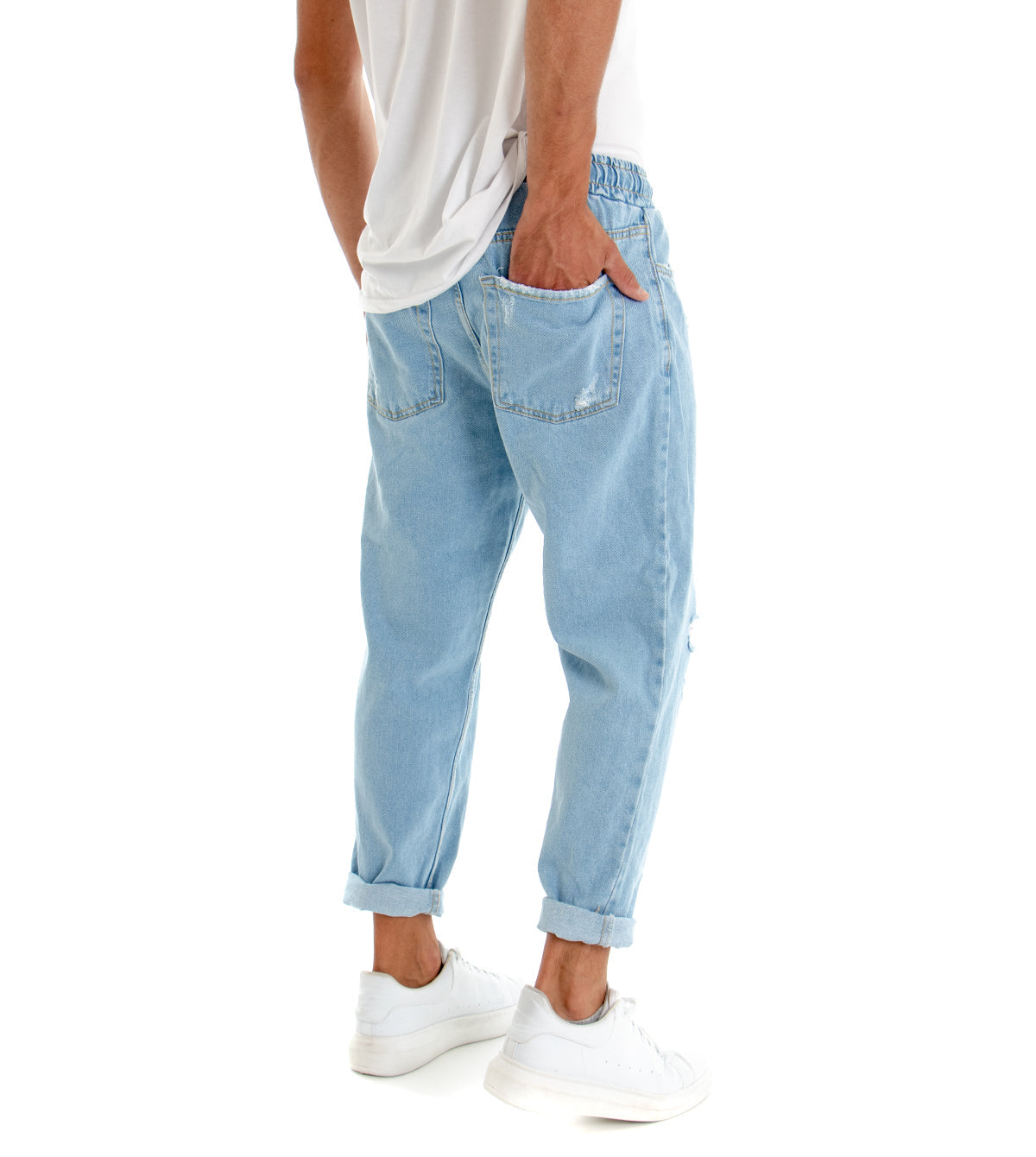 Tommaso – Pantaloni Loose Fit Con Dettagli Usurati Dal Taglio Moderno