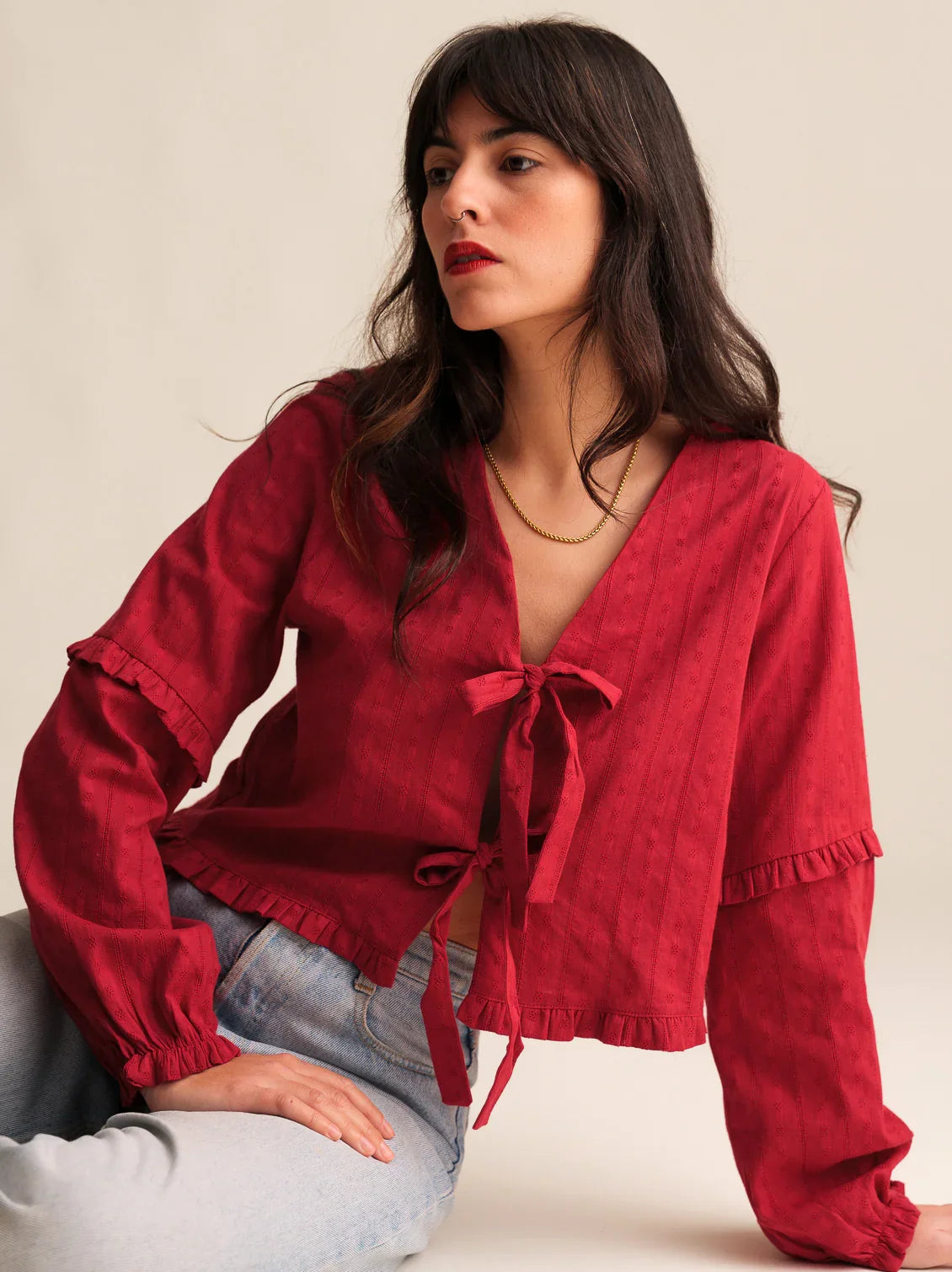 Rosita - Top Jasper Donna Moderno Elegante Essenziale Versatile