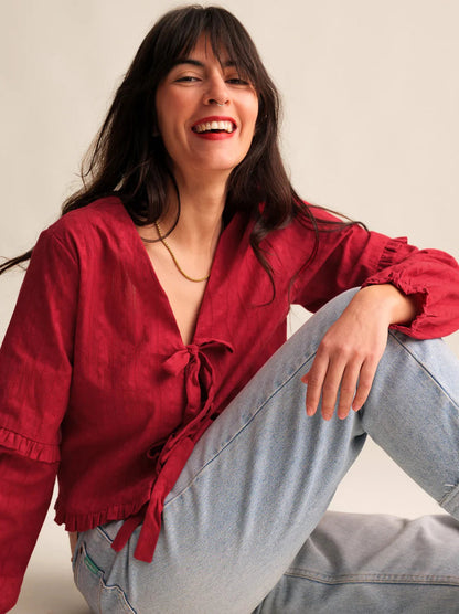 Rosita - Top Jasper Donna Moderno Elegante Essenziale Versatile