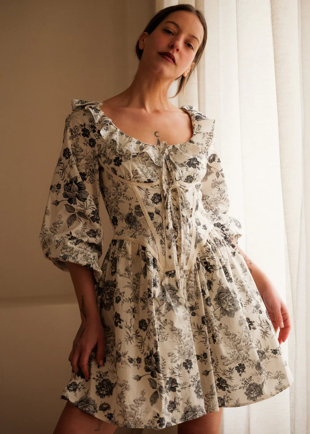 Rosetta - Abito Carmen Donna Elegante Femminile Moderno