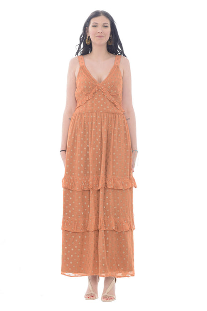 Quinoria - Abito Lungo Twinset Donna Fantasia Pois Elegante