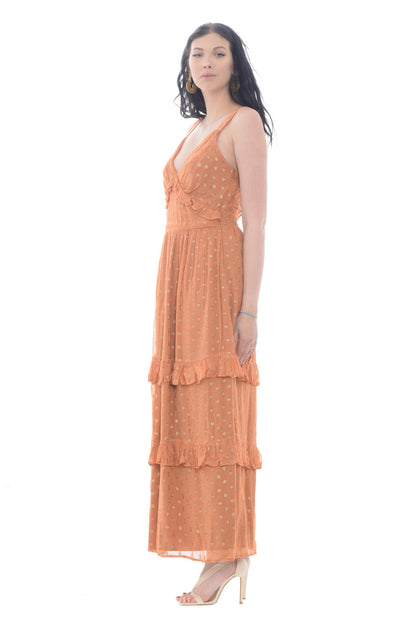 Quinoria - Abito Lungo Twinset Donna Fantasia Pois Elegante
