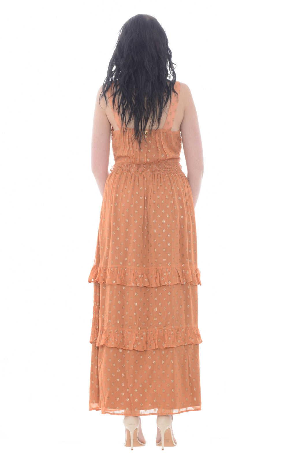 Quinoria - Abito Lungo Twinset Donna Fantasia Pois Elegante