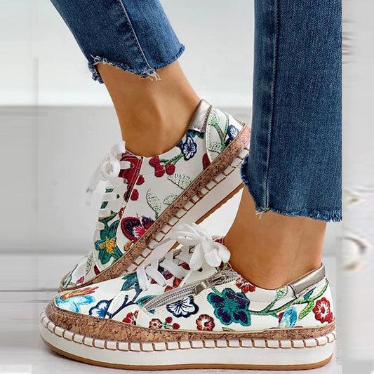 Pacifica – Sneakers con Fiori Ricamati Donna Bella Flora