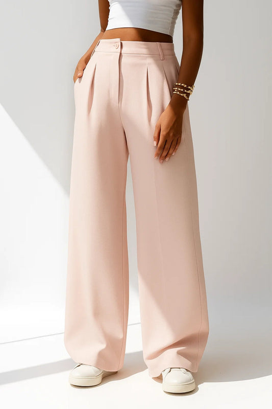 Debora – Pantaloni Ampi Con Pinces Dalla Linea Strutturata