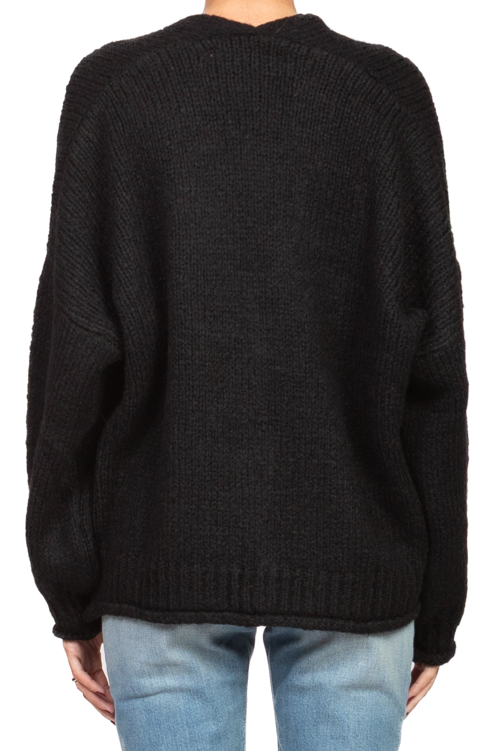 Patrizia - Cardigan Over Manica Palloncino Art Nero