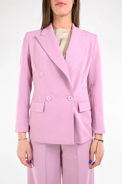 Pina - Giacca Doppiopetto Elegante Donna Autunno Art  Rose