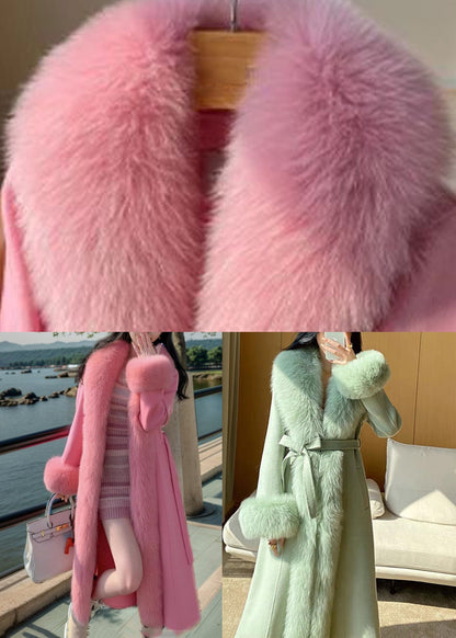 Iolanda - Cappotto Maxi Donna Rosa con Tasche