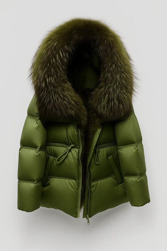 Ornella – Piumino Corto Donna con Cappuccio Soffice