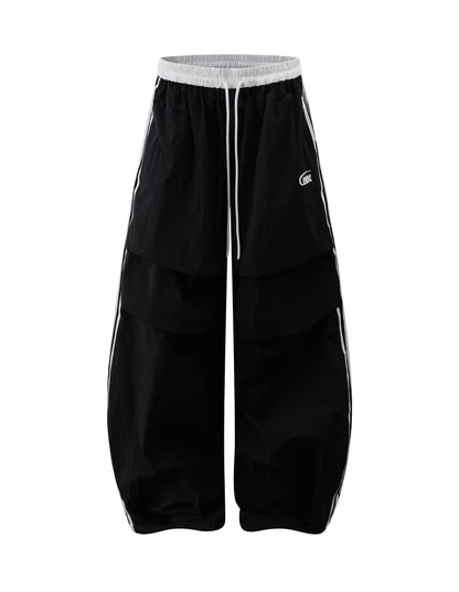 Pietrina - Pantaloni Casual Plissé Righe Donna Moderni Eleganti