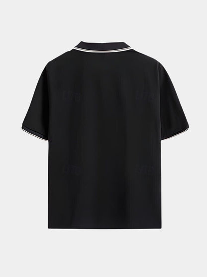 Massimo – Polo Con Scollo A V E Profili A Contrasto Di Classe