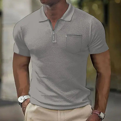 Matteo – Polo Elegante Con Chiusura A Zip E Taschino Funzionale
