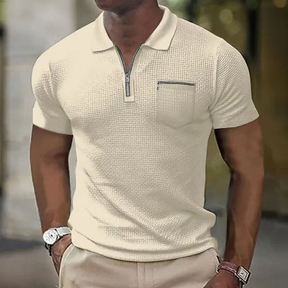 Matteo – Polo Elegante Con Chiusura A Zip E Taschino Funzionale