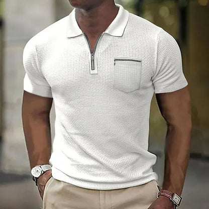 Matteo – Polo Elegante Con Chiusura A Zip E Taschino Funzionale