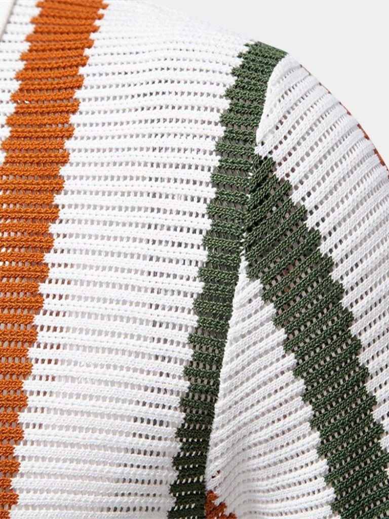 Michele – Polo Con Righe Verticali Per Un Look Iconico E Raffinato