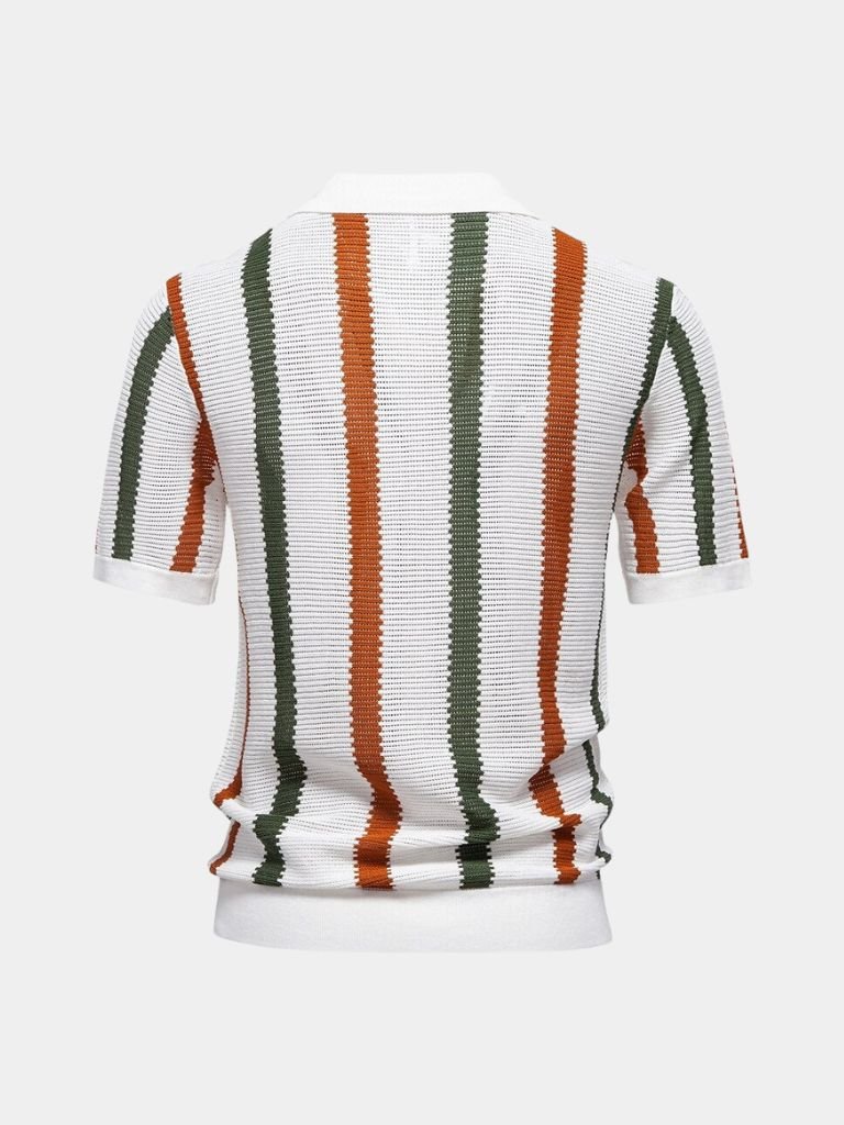 Michele – Polo Con Righe Verticali Per Un Look Iconico E Raffinato