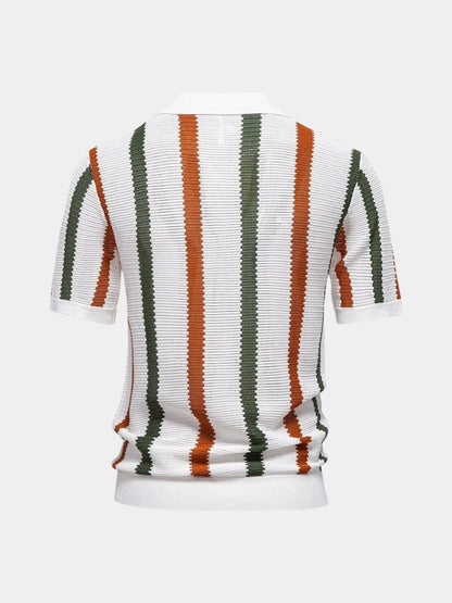 Michele – Polo Con Righe Verticali Per Un Look Iconico E Raffinato