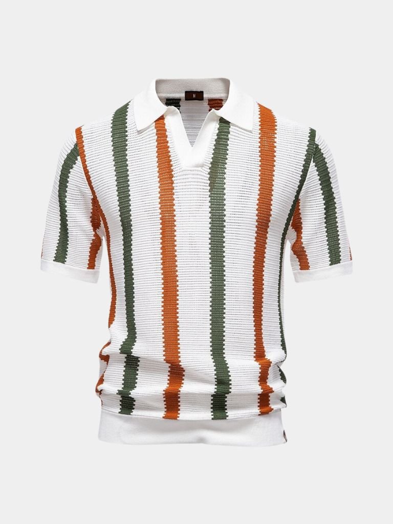 Michele – Polo Con Righe Verticali Per Un Look Iconico E Raffinato