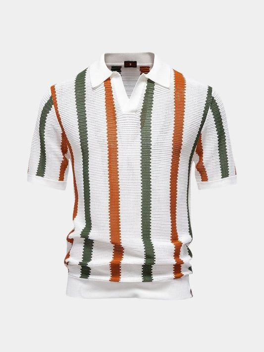 Michele – Polo Con Righe Verticali Per Un Look Iconico E Raffinato