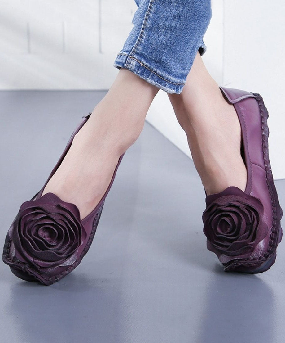 Masisa – Penny Loafer Donna Viola in Pelle di Vacchetta Morbida