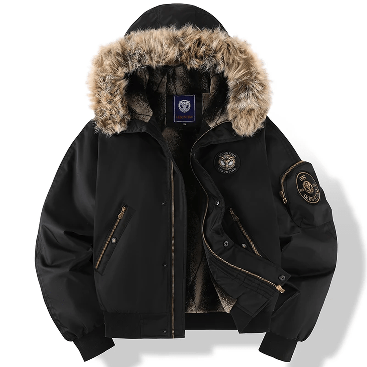 Ilario - Bomber Uomo Invernale Urban con Cappuccio