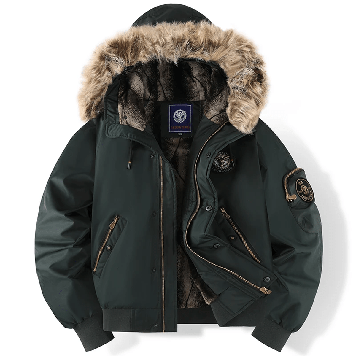 Ilario - Bomber Uomo Invernale Urban con Cappuccio