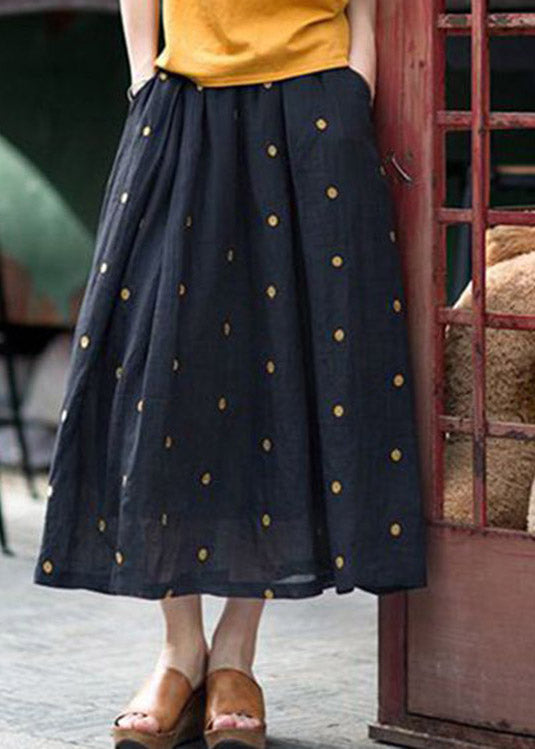 Giorgia - Gonna Estiva Pois Retro Con Tasche