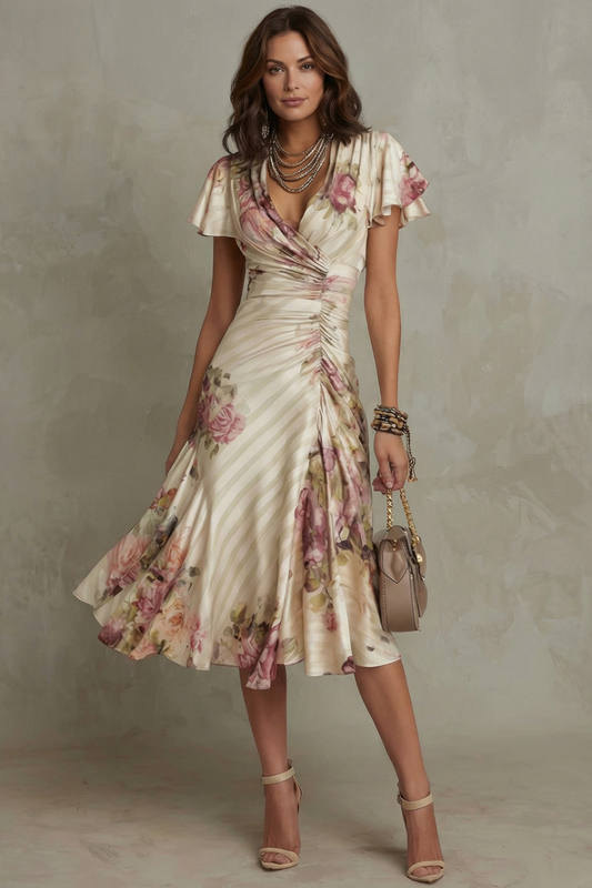 Raffaella – Abito Midi Incrociato Di Classe Per Un Look Esclusivo