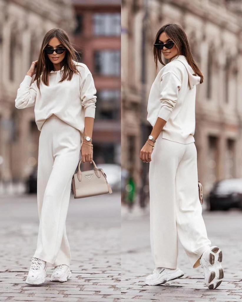 Rosella - Set coordinato elegante da donna Bianco