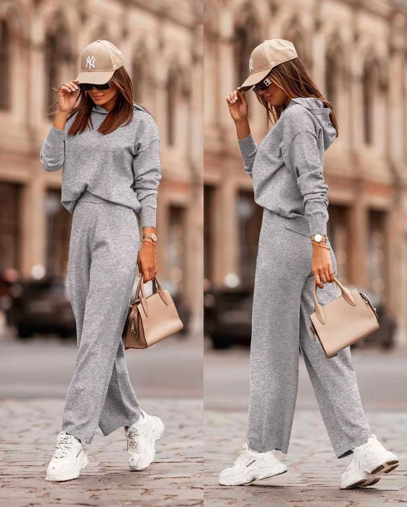 Rosella - Set coordinato elegante da donna Grigio