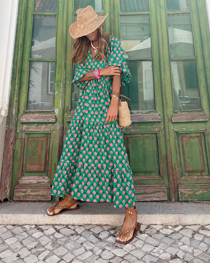 Isabella – Abito Lungo In Stile Bohemien Dalla Linea Fluida