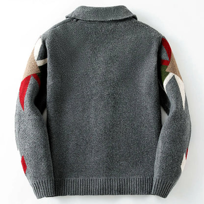 Tazio - Cardigan Brooks Western Stile Uomo Elegante