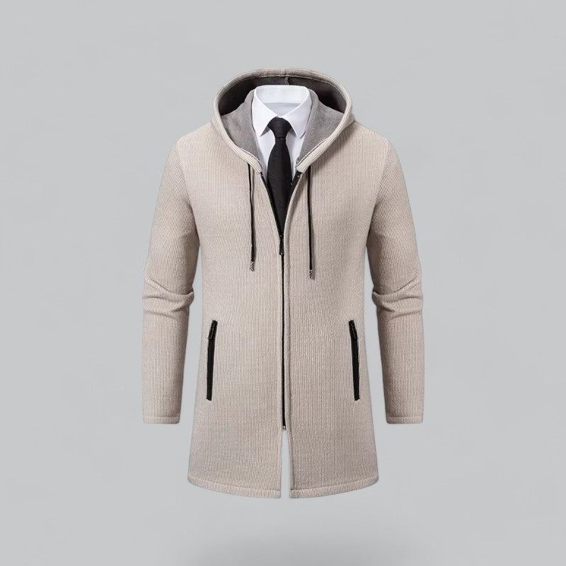Herman - Cappotto Uomo Slim Fit con Cappuccio