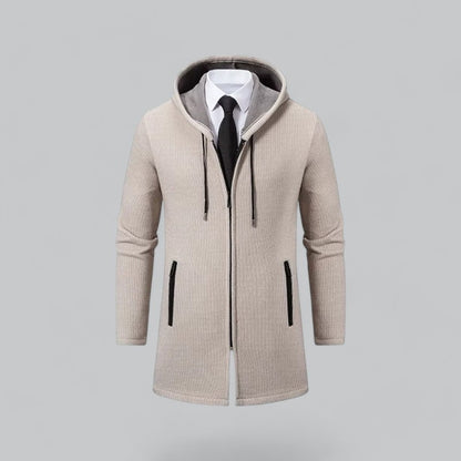 Herman - Cappotto Uomo Slim Fit con Cappuccio