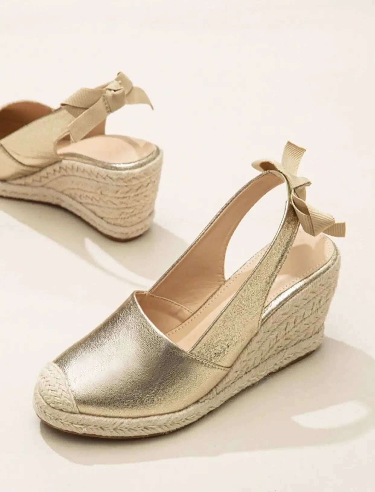 Donata - Sandali Donna con Zeppa in Stile Espadrillas