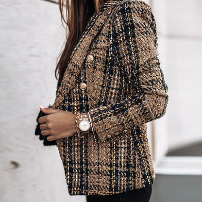 Umberta - Blazer a Quadri Autunnale e Senza Tempo da Donna
