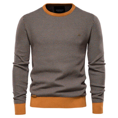 Domenego - Maglione Uomo Motivo Quadri Elegante Moderno