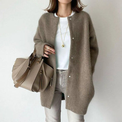 Silvia - Cardigan in Maglia con Chiusura a Bottoni