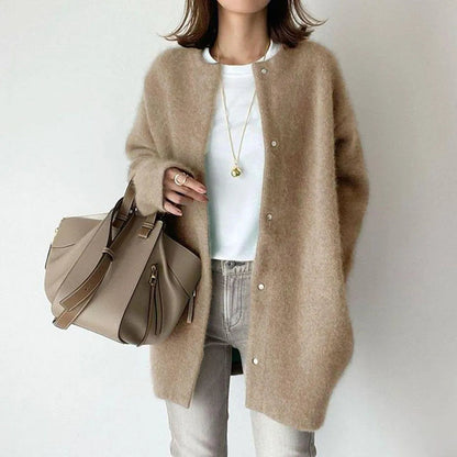 Silvia - Cardigan in Maglia con Chiusura a Bottoni