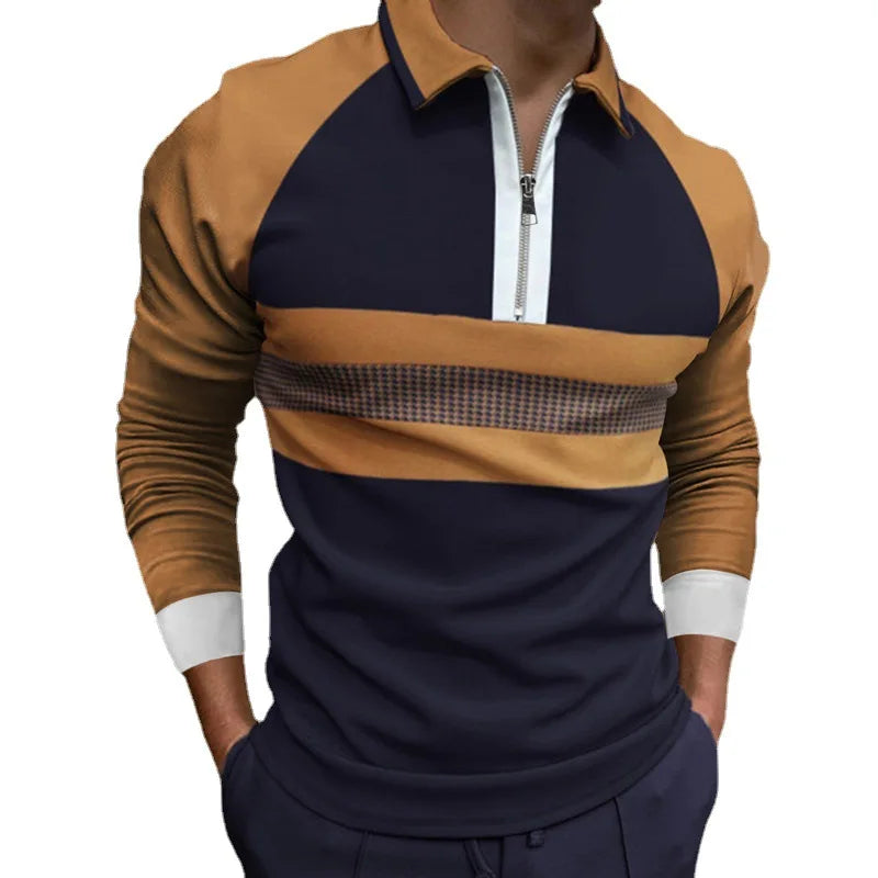 Hektor - Polo Uomo con Chiusura a Zip
